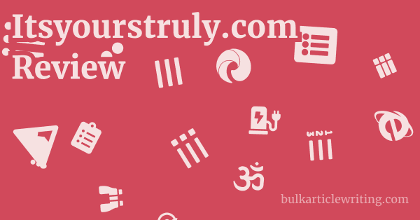 Itsyourstruly.com Review 1 by