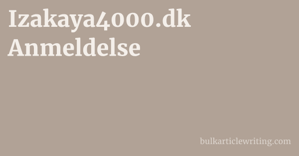 Izakaya4000.dk Anmeldelse 1 by Partners