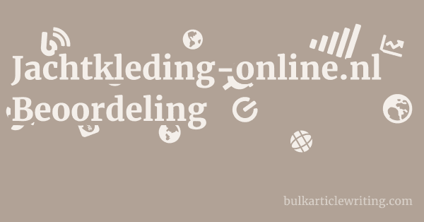 Jachtkleding-online.nl Beoordeling 1 by