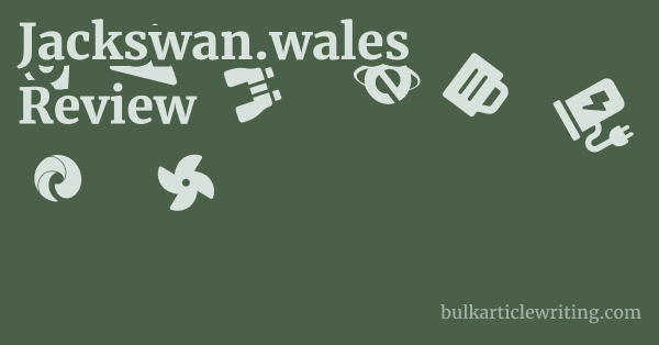 Jackswan.wales Review 1 by Partners