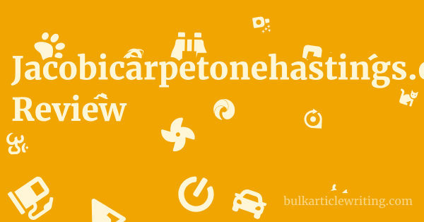 Jacobicarpetonehastings.com Review 1 by Partners