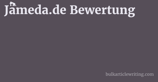 Jameda.de Bewertung 1 by