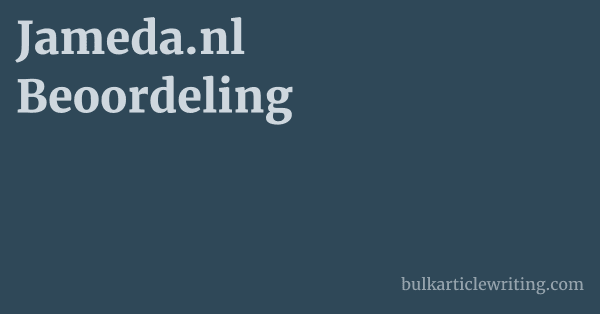 Jameda.nl Beoordeling 1 by