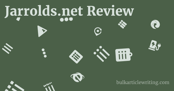 Jarrolds.net Review 1 by