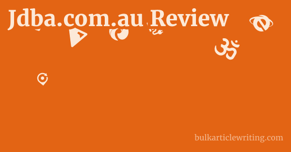 Jdba.com.au Review 1 by
