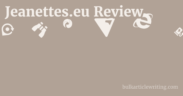 Jeanettes.eu Review 1 by Partners