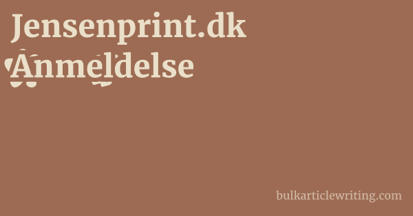 Jensenprint.dk Anmeldelse 1 by Partners