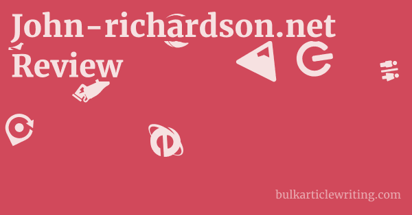 John-richardson.net Review 1 by