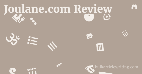 Joulane.com Review 1 by Partners