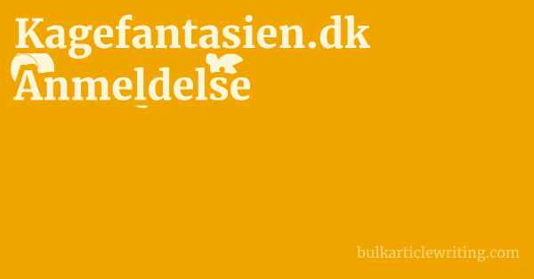 Kagefantasien.dk Anmeldelse 1 by
