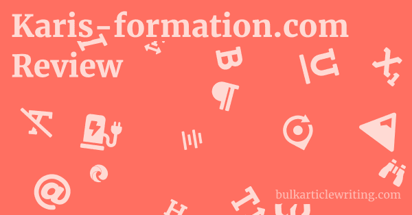 Karis-formation.com Review 1 by