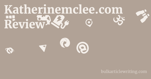 Katherinemclee.com Review 1 by Partners