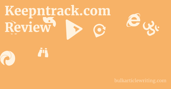 Keepntrack.com Review 1 by
