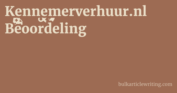 Kennemerverhuur.nl Beoordeling 1 by