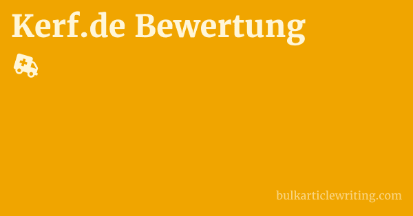 Kerf.de Bewertung 1 by