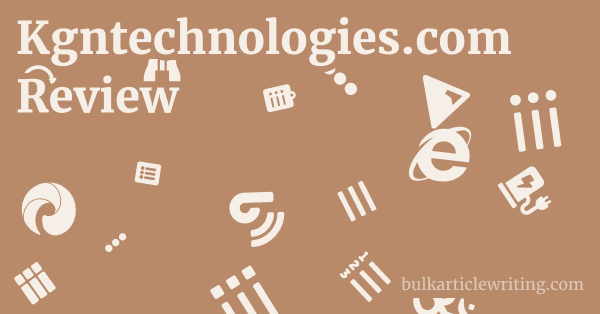 Kgntechnologies.com Review 1 by Partners