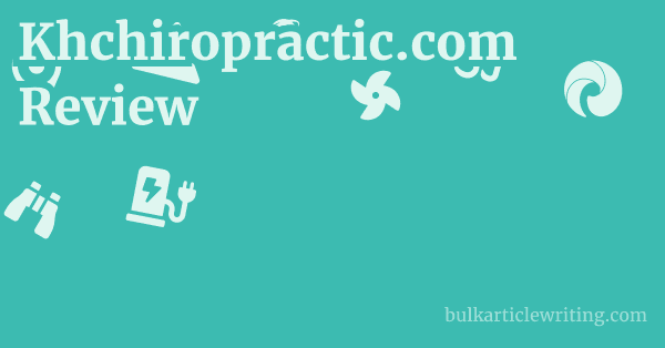 Khchiropractic.com Review 1 by