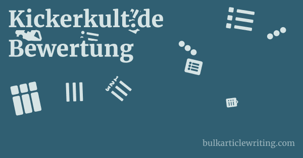 Kickerkult.de Bewertung 1 by