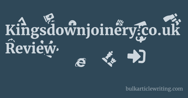 Kingsdownjoinery.co.uk Review 1 by Partners