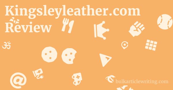 Kingsleyleather.com Review 1 by