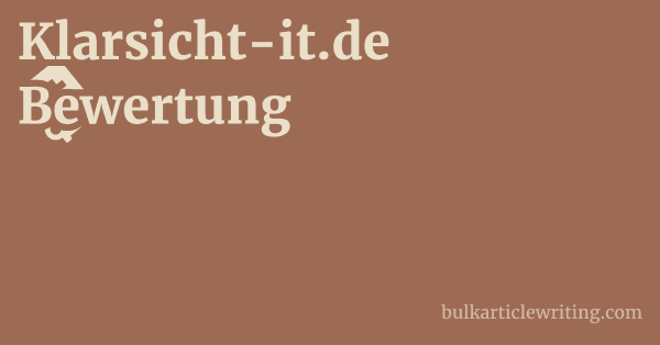 Klarsicht-it.de Bewertung 1 by