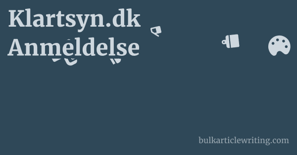 Klartsyn.dk Anmeldelse 1 by