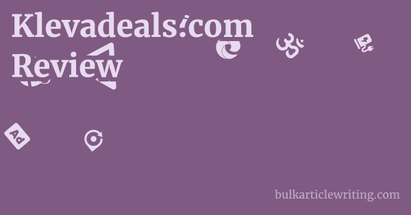 Klevadeals.com Review 1 by