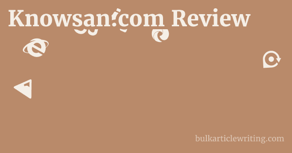 Knowsan.com Review 1 by