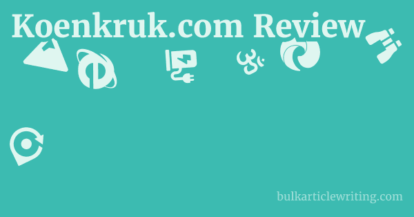 Koenkruk.com Review 1 by
