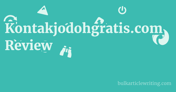 Kontakjodohgratis.com Review 1 by Partners
