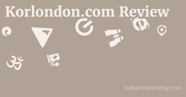 Korlondon.com Review 1 by