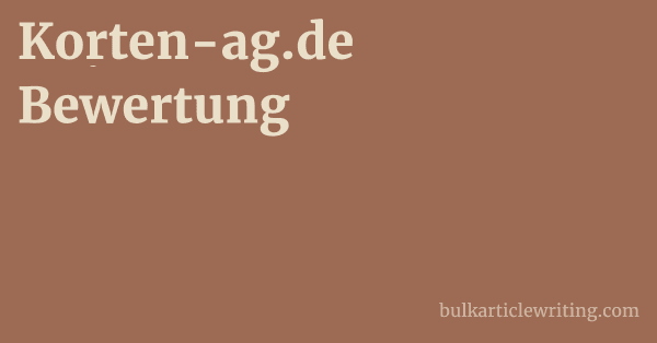 Korten-ag.de Bewertung 1 by