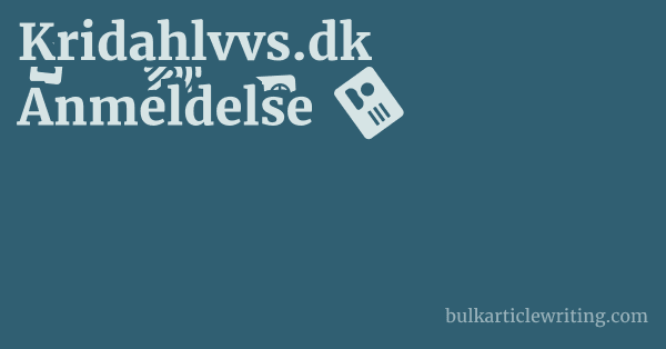 Kridahlvvs.dk Anmeldelse 1 by Partners