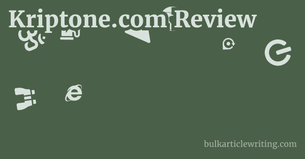 Kriptone.com Review 1 by