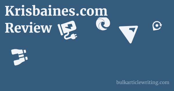 krisbaines.com FAQ 1 by