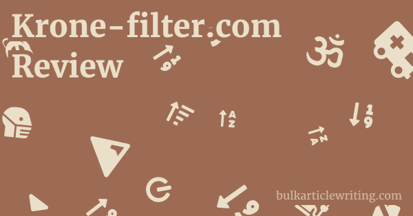 Krone-filter.com Review 1 by Partners