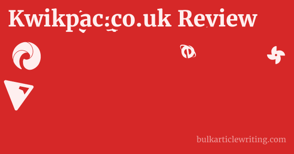 Kwikpac.co.uk Review 1 by