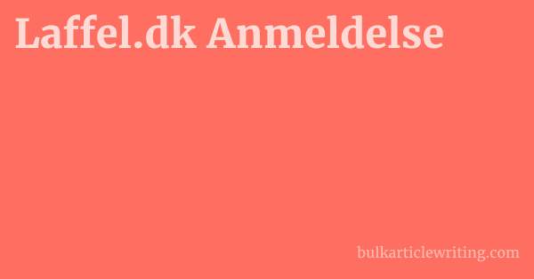 Laffel.dk Anmeldelse 1 by