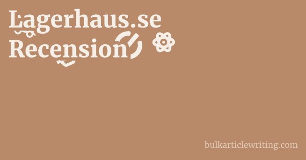Lagerhaus.se Recension 1 by