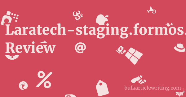 Laratech-staging.formos.com Review 1 by