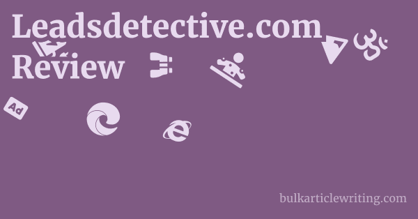 Leadsdetective.com Review 1 by
