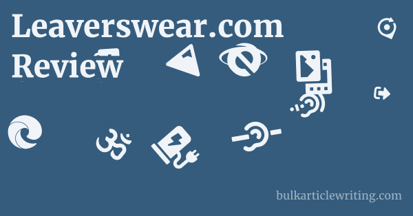Leaverswear.com Review 1 by Partners