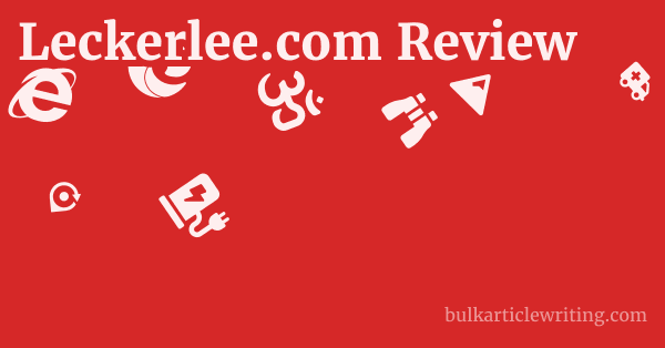 Leckerlee.com Review 1 by