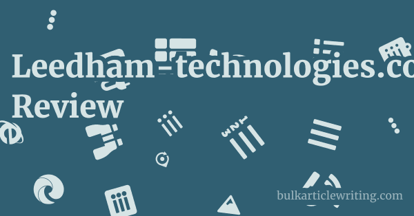 Leedham-technologies.co.uk Review 1 by
