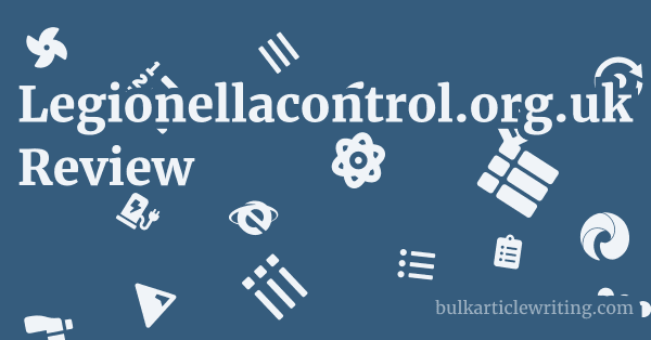 Legionellacontrol.org.uk Review 1 by