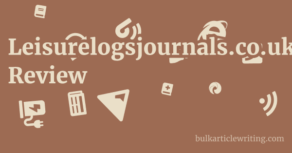 Leisurelogsjournals.co.uk Review 1 by