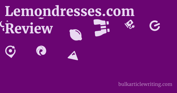 Lemondresses.com Review 1 by