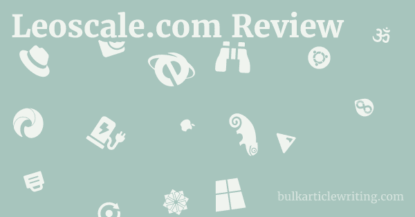 Leoscale.com Review 1 by