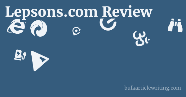 Lepsons.com Review 1 by