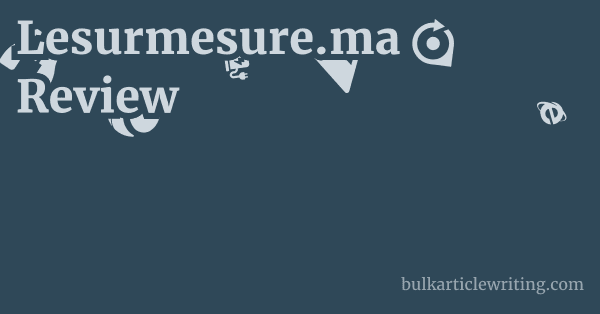 Lesurmesure.ma Review 1 by